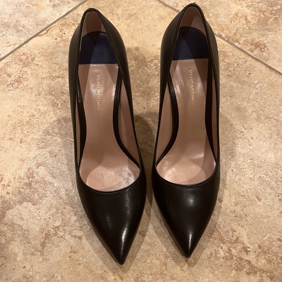 New Stuart Weitzman Leather Stiletto Pumps - Picture 8 of 10